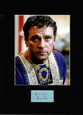 RICHARD BURTON WHERE EAGLES DARE CLEOPATRA   AUTHENTIC SIGNED AUTOGRAPH DISPLAY