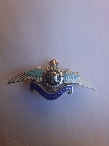 Ww1 solid silver enamel - silver,