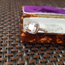 Diamonique Rose Gold Plated