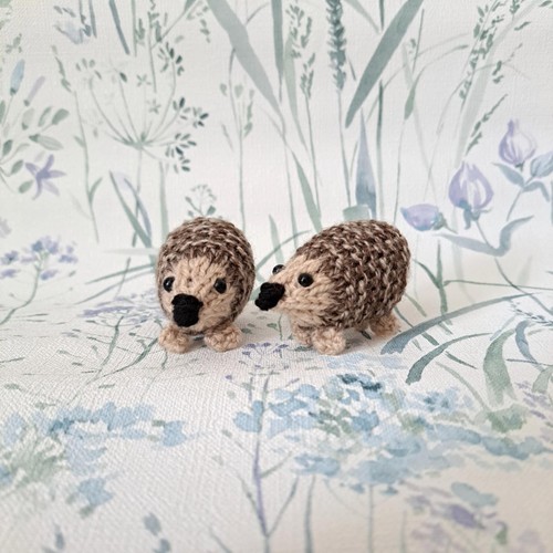 Hand knitted baby hoglets - hand-knitted,