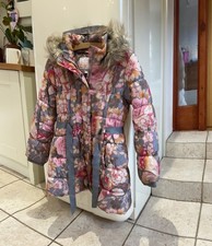 Monsoon Girls 11/12 Years Winter Dress Hooded Furry Jacket