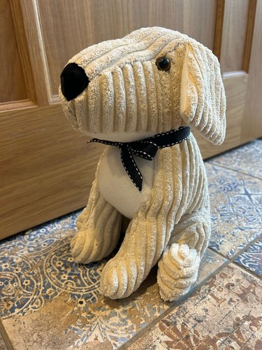 Dog doorstop cream - dog,