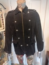 Top Man Vintage Mens Military Style Zip Jacket Size L