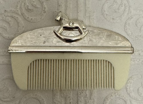 Silver plated baby comb - plated,