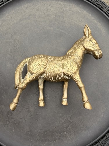 Vintage brass horse - vintage,