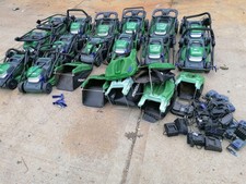 Cordless Battery Lawnmower Powerbase Store Returns + Batteries Chargers Parts 26