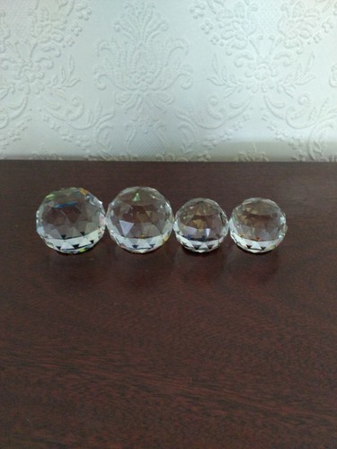 Crystal faceted ball - faceted,