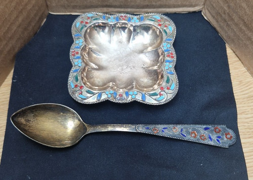Cloisonne enamel 925 sterling - cloisonne, .925