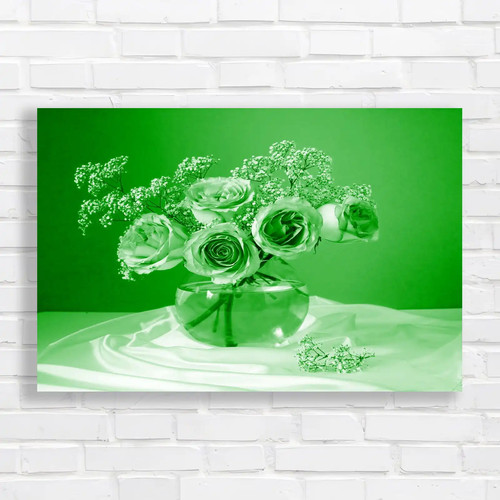 Pastel floral bliss green - floral,