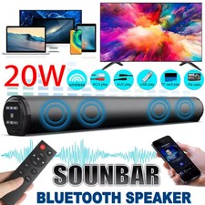 Bluetooth Surround Sound Bar System Wireless Subwoofer TV Home Theater w/Remote