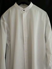 Vintage Collarless/Nehru Mens White Shirt Unworn Still In original Packaging