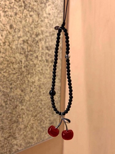 Cherry black phone - cherry,