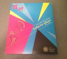 ROYAL MINT LONDON 2012 OLYMPIC SPORTS BU 50P COLLECTION IN COLLECTOR ALBUM