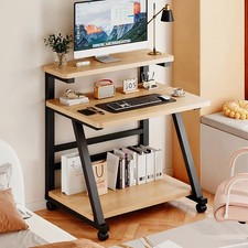 Computer Desk w/ Shelf Rolling