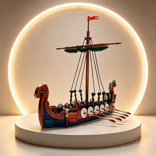 Moc medieval viking - moc, ship