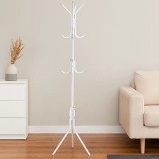 White metal coat stand - metal,