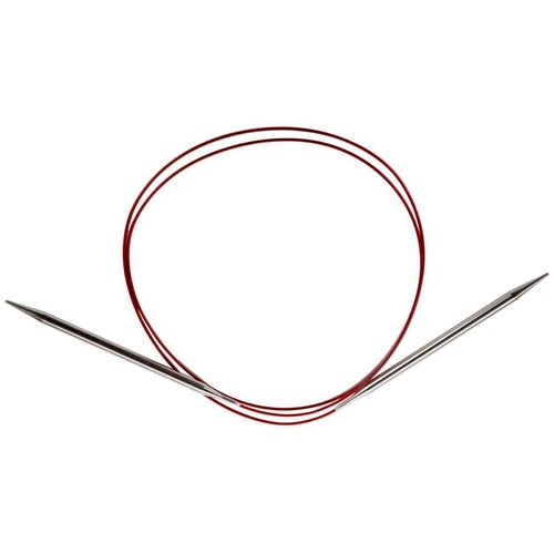 Red 75mm lace knitting - 3.75mm,