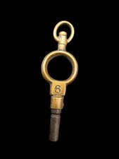 Antique Brass Pocket Watch Key