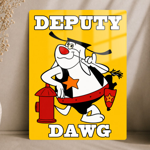 Deputy dawg retro metal - dawg,
