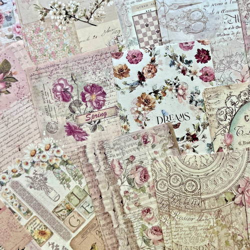 Vintage floral scrapbook - 10,