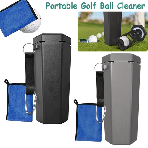 Portable golf ball - ball, cleaner