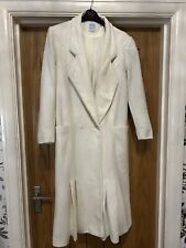 Ladies Lovely Longer Length Cream Coat Wallis Petite Size 8 Very Good Con