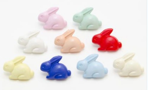 Rabbit button novelty 18mm - rabbit,