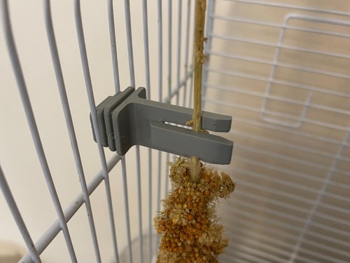 Bird cage millet - millet, holder
