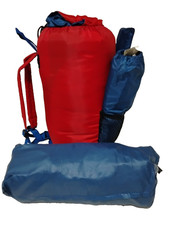 Kids Vintage Coleman Overnight Dome Tent & Sleeping Bag In Backpack - NOS