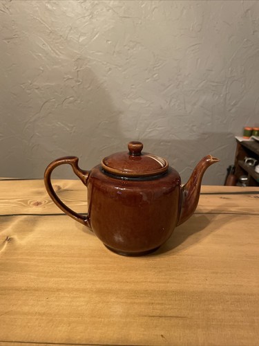 Vintage brown stoneware - stoneware, teapot