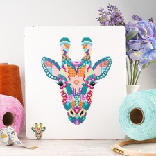 Mandala giraffe cross stitch - mandala,