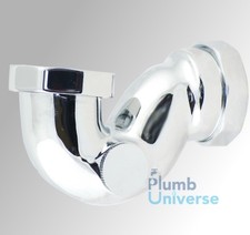 Chrome Shallow Bath Trap. Low