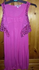 Girl's pink dress, size 7-8