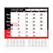 2026 A3 Wall Calendar - Month To View Hanging Planner - Large Flip Calendar