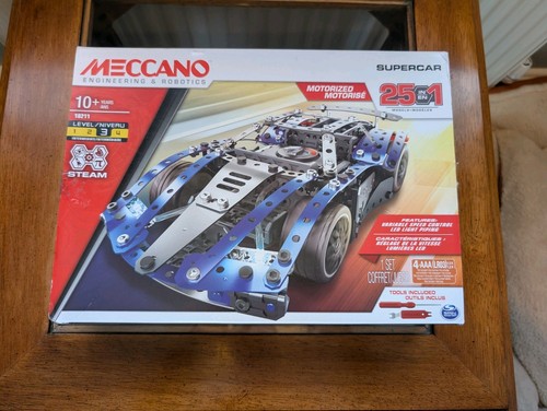 Meccano supercar 1 - supercar, 25-in-1