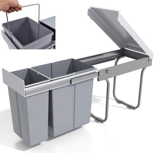 Pullout dust bin soft close - dust,