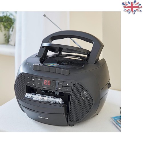 Traditional black boombox - traditional,