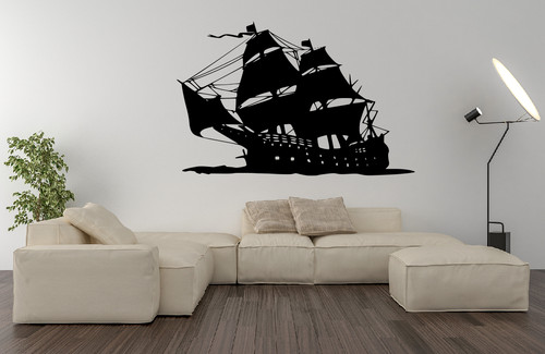 Pirate ship boat wall art - pirate,