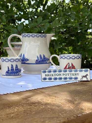 Brixton pottery seashore - pottery, jug
