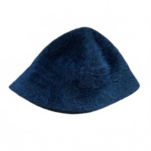 Black angora blend - black, fuzzy