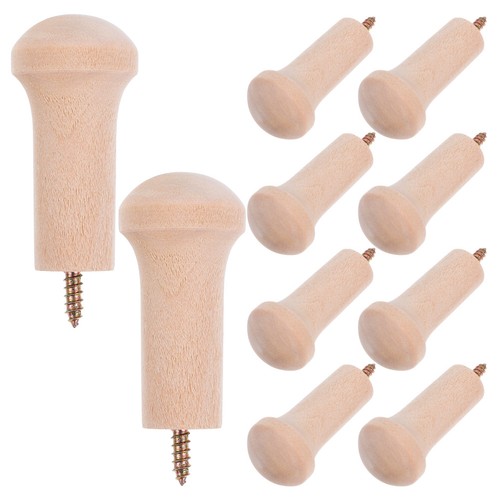 Pcs wood hooks - 10,