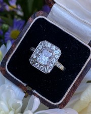 Art Deco Diamond Cluster Ring
