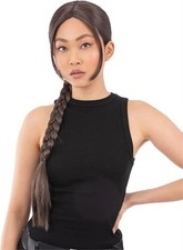 Ladies Brown Wig Lara Croft