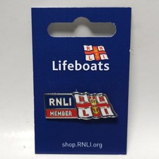 RNLI Lifeboats Member Enamel Pin Badge New Flag Membership New 
