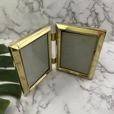 Vintage 80s Brass Hinged