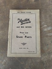 Austin 7 and Big Seven Price