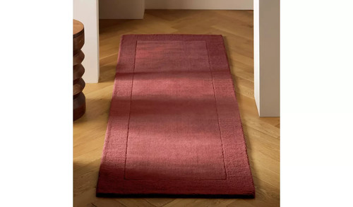 Wool runner burgundy - wool,