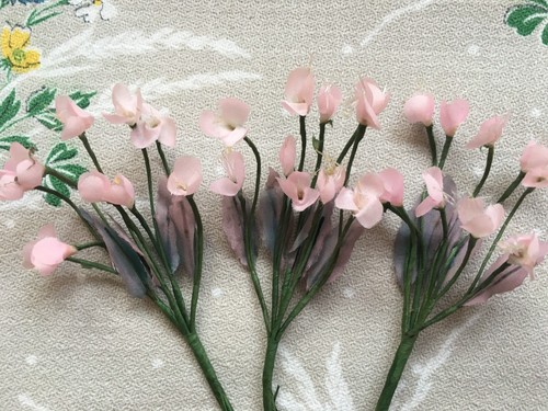 Unused vintage fabric posy