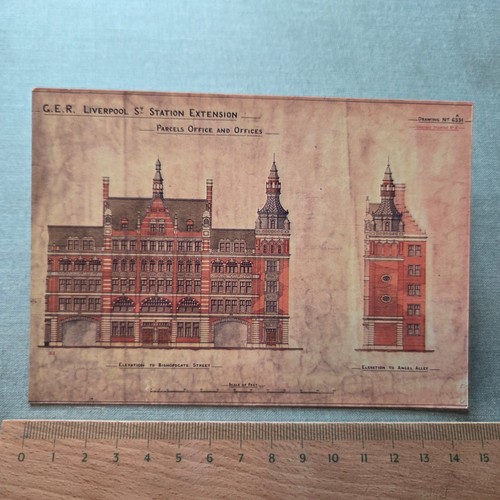 Vintage postcard r - vintage, g.e.r
