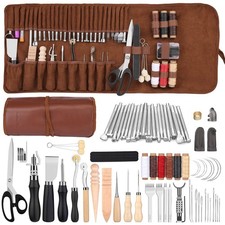 Leather Working Kit Leather Tool Kit Leather Craft Kits with Carving, Stamping &